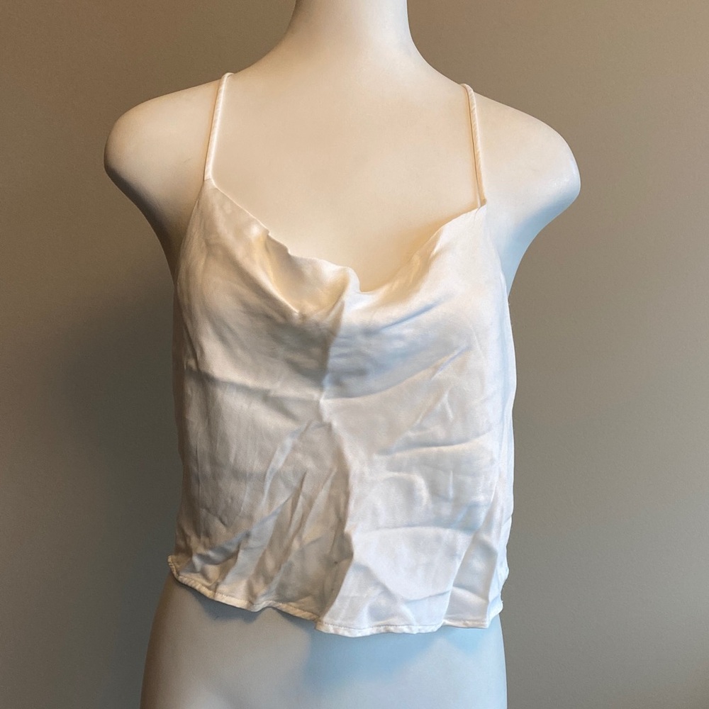 Zara Cream Camisole Top with open back